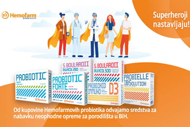 Hemofarm izdvaja dio sredstava od prodaje probiotika za podršku porodilištima u BiH