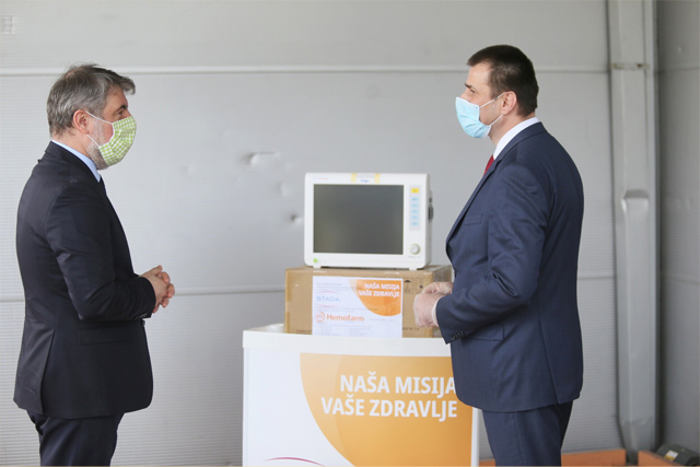 Hemofarm dio novca izdvaja za nabavku zaštitne opreme zdravstvenim ustanovama